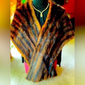 Kerry Brooke Mink Fur stole, shawl by Kerry Brooke Fashions.